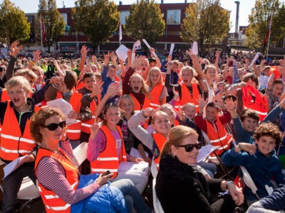 3500 kinderen zingen over Leidens Ontzet